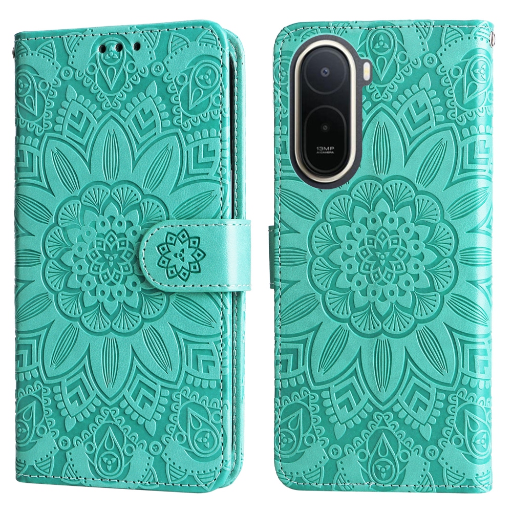 Sunflower knižkové puzdro na Xiaomi Redmi A7 Pro - modrozelené