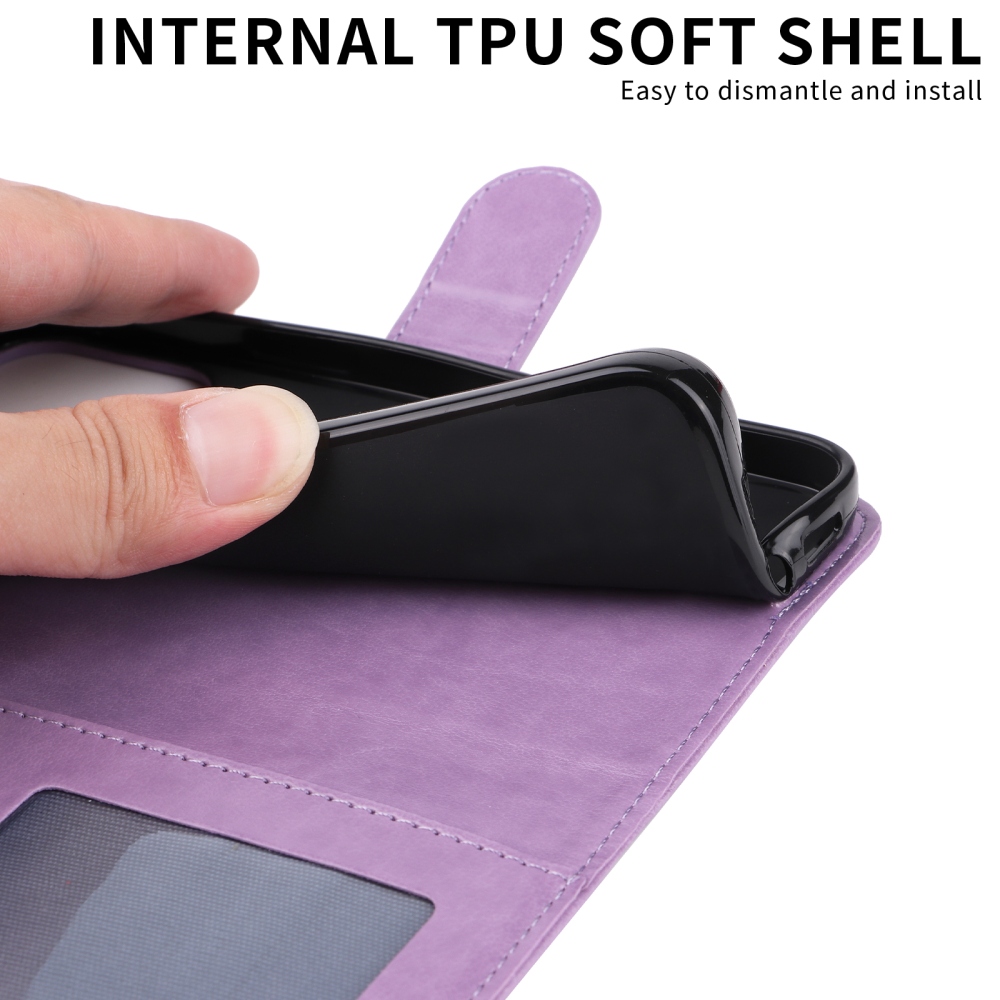 Sunflower knižkové púzdro na Xiaomi Redmi Note 15 Pro 4G - fialové