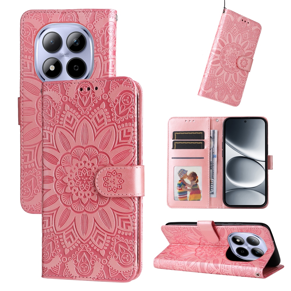 Sunflower knižkové púzdro na Xiaomi Redmi Note 15 Pro 4G - ružové