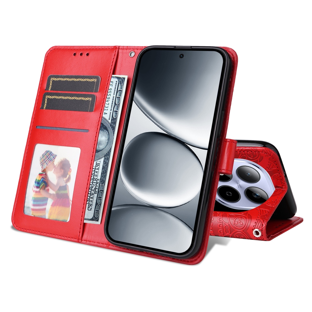 Sunflower knižkové puzdro na Xiaomi Redmi Note 15 Pro 5G - červené