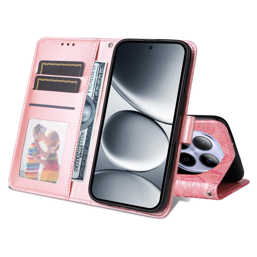 Sunflower knižkové púzdro na Xiaomi Redmi Note 15 Pro 5G - ružové