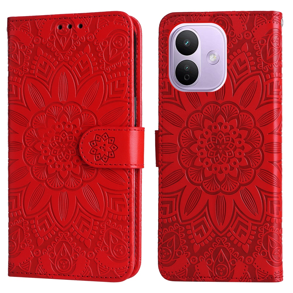 Sunflower knižkové puzdro na Xiaomi Redmi Note 17 Pro 5G - červené