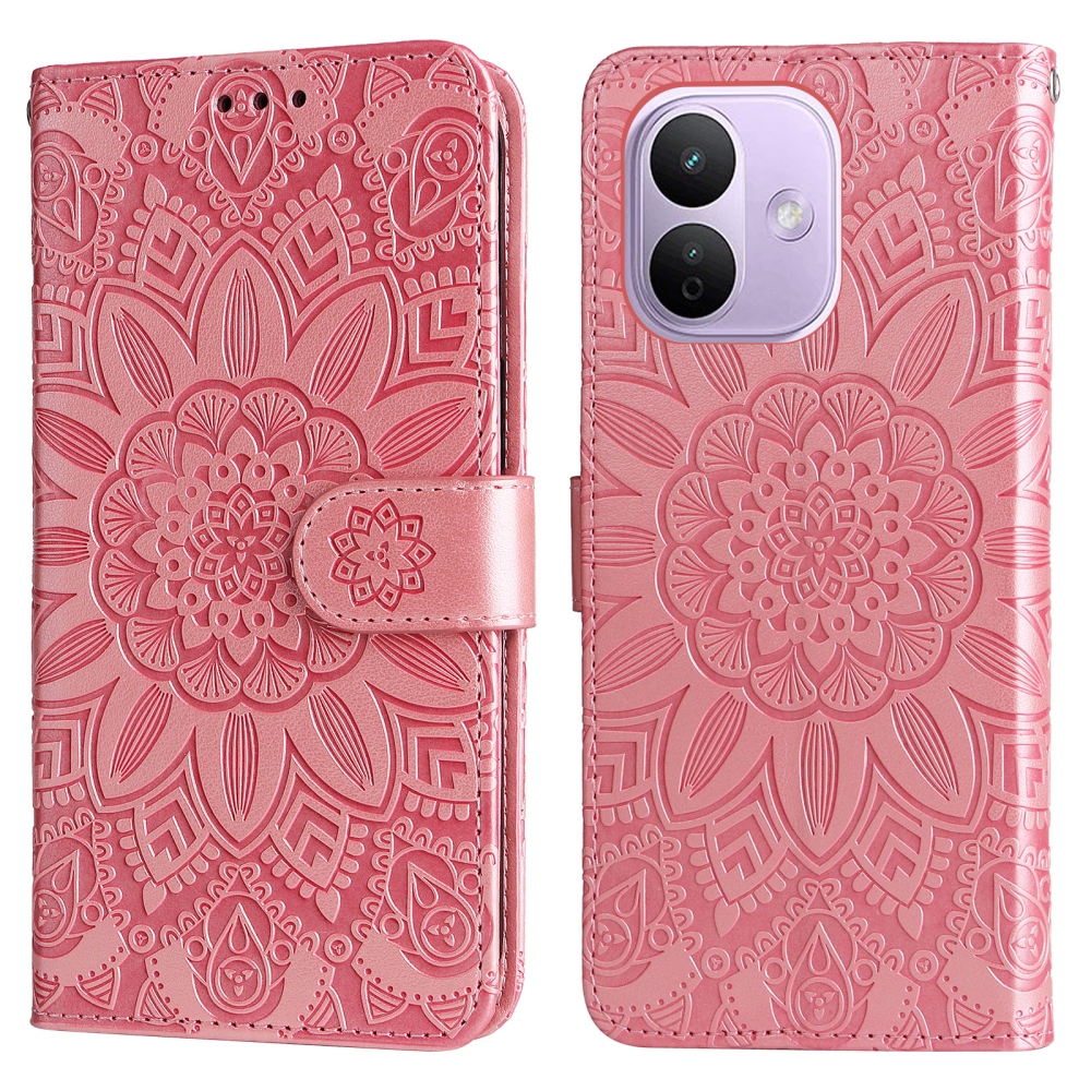 Sunflower knižkové púzdro na Xiaomi Redmi Note 17 Pro 5G - ružové