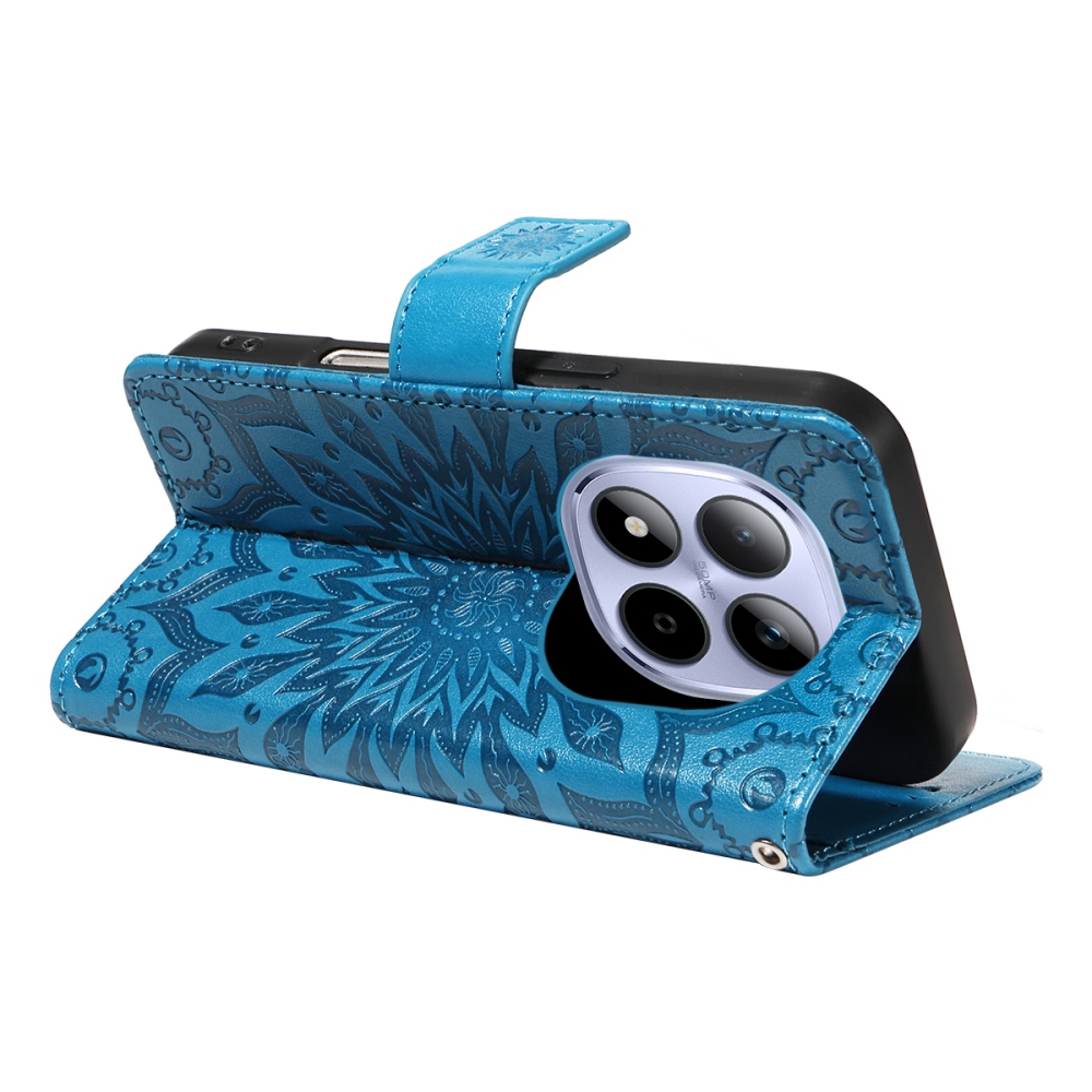 Sunflowers knižkové puzdro na Xiaomi Redmi Note 15 Pro 5G - modré