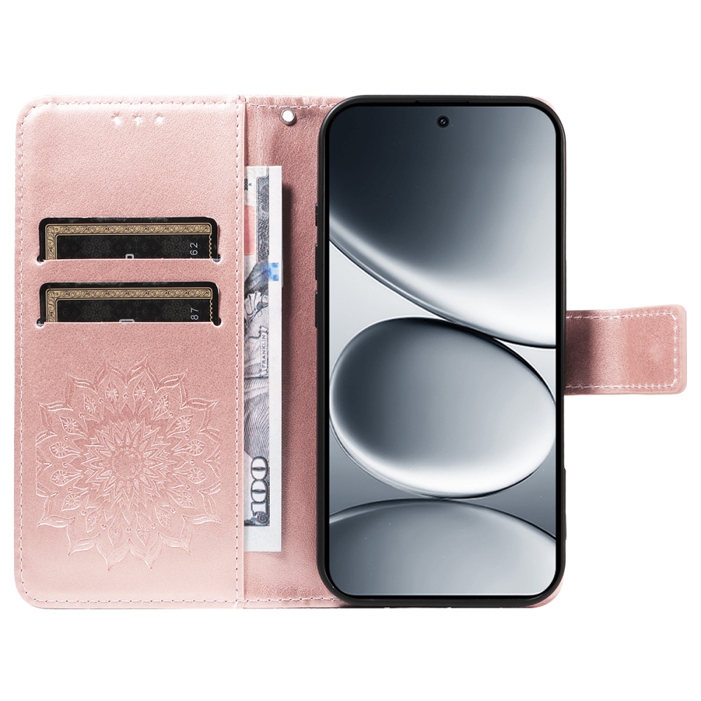 Sunflowers knižkové púzdro na Xiaomi Redmi Note 15 Pro 5G - ružovozlaté