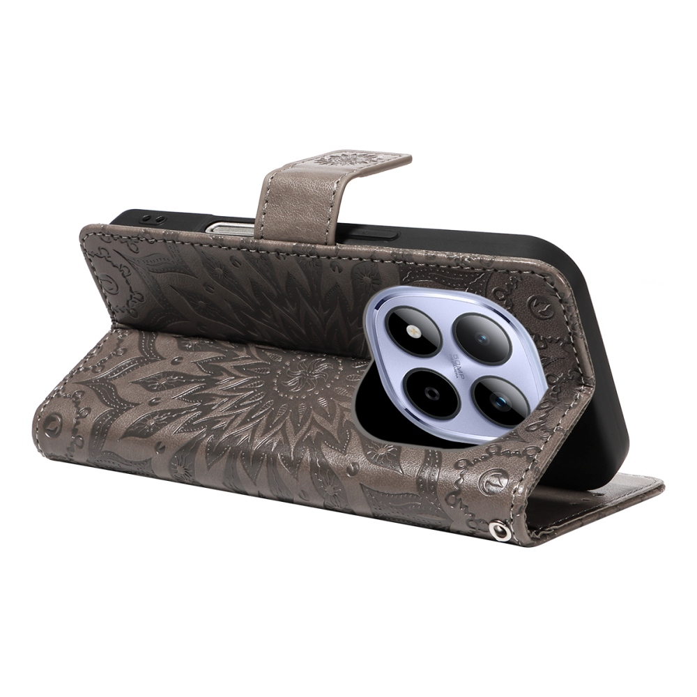 Sunflowers knižkové puzdro na Xiaomi Redmi Note 15 Pro 5G - šedé