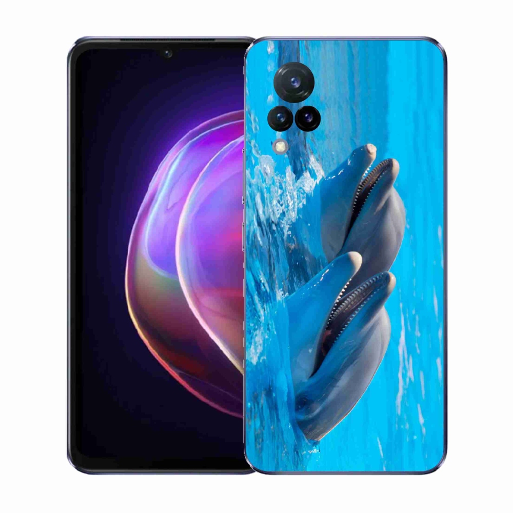 Gélový kryt mmCase na Vivo V21 4G/5G - delfíny