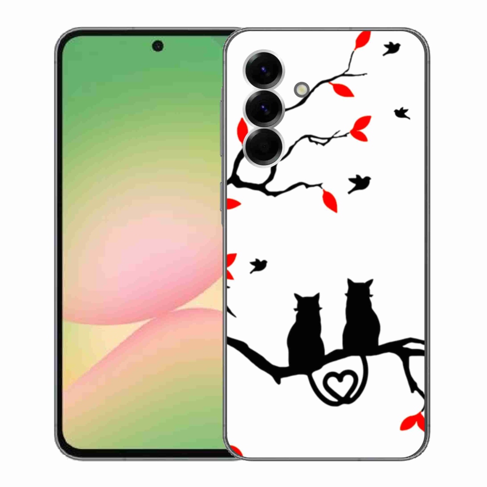 Gélový kryt mmCase na Samsung Galaxy A56 5G - mačacia láska