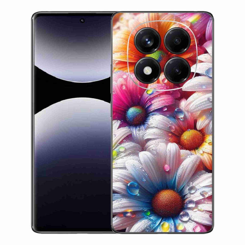 Gélový kryt mmCase na Xiaomi Redmi Note 14 Pro - farebné margaréty