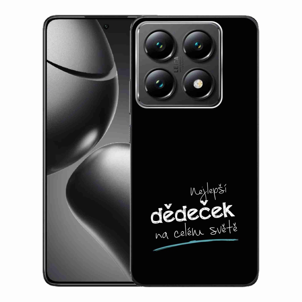 Gélový kryt mmCase na Xiaomi 14T Pro - najlepší dedko 3 čierne pozadie