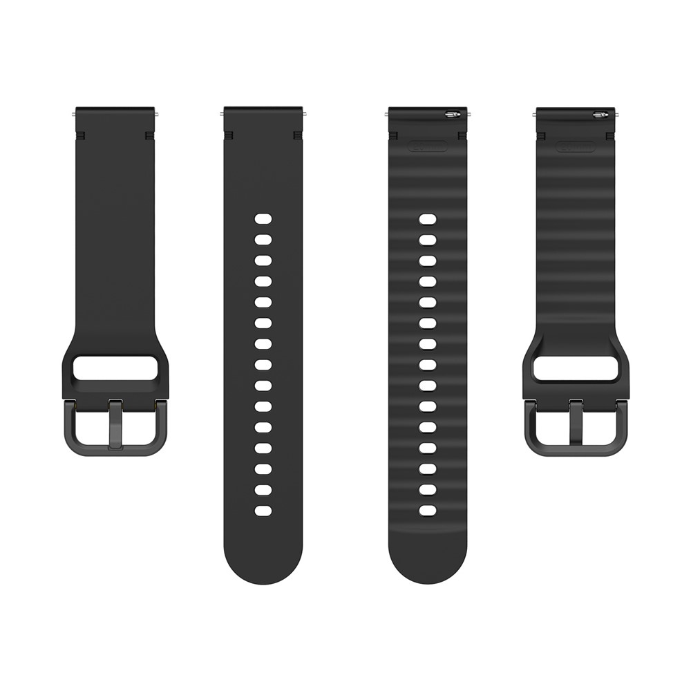 Sweat silikónový remienok 22mm na Garmin Forerunner 970/Forerunner 570 47mm/265 - čierny
