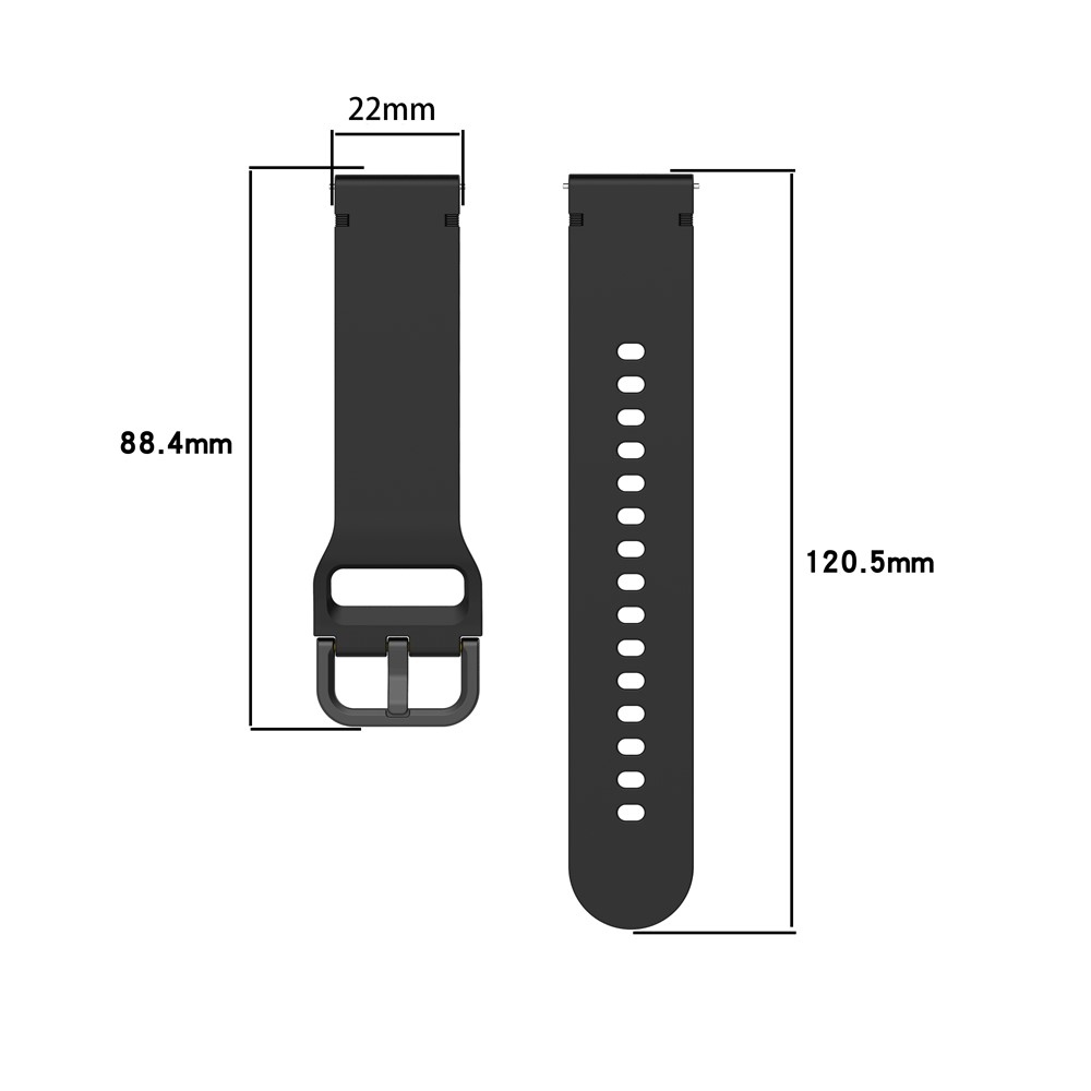 Sweat silikónový remienok 22mm na Garmin Forerunner 970/Forerunner 570 47mm/265 - čierny