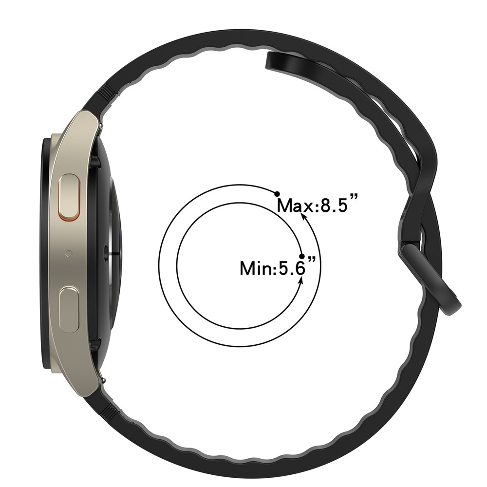 Sweat silikónový remienok 22mm na Garmin Forerunner 970/Forerunner 570 47mm/265 - čierny