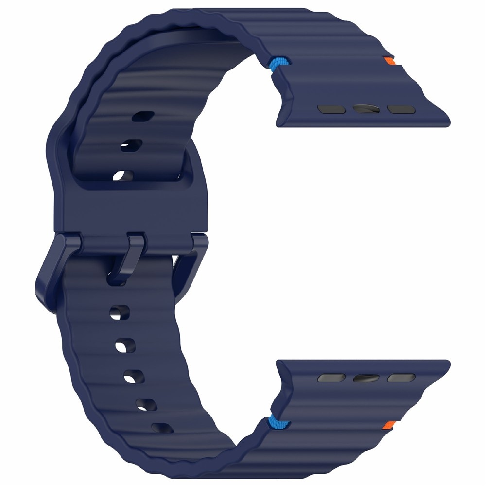 Sweat silikónový remienok na Apple Watch Ultra 4/3/2/1 49mm/12/11/10 46mm - tmavomodrý