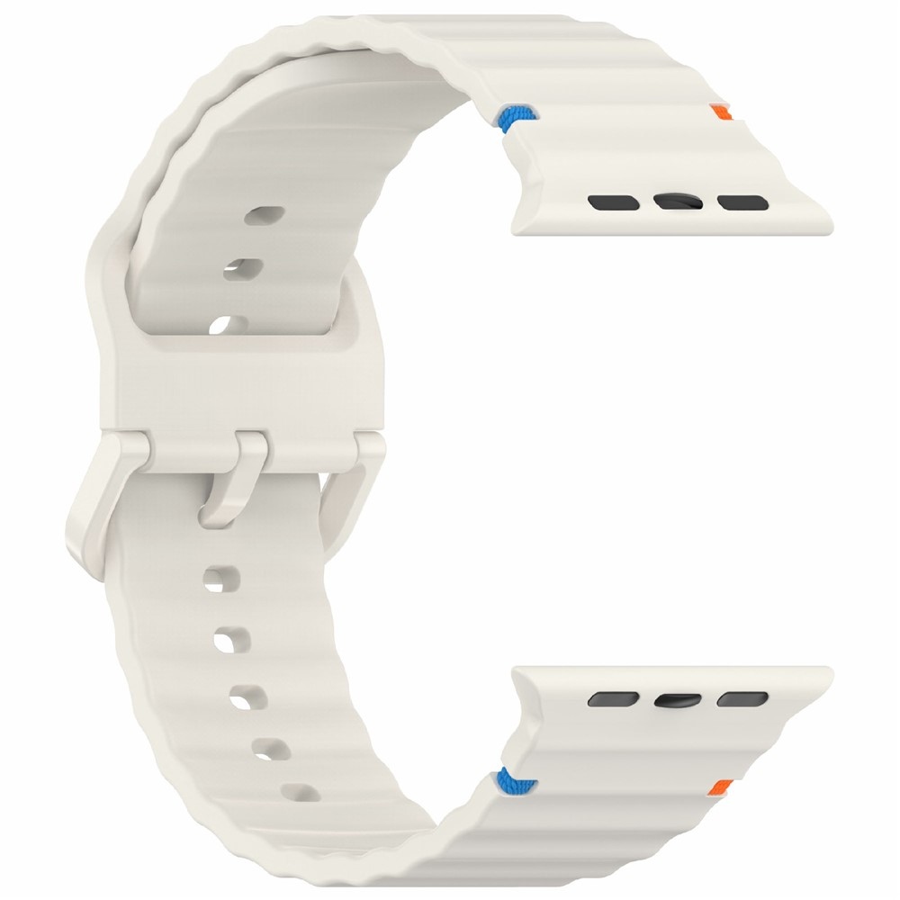Sweaty silikónový remienok na Apple Watch Ultra 4/3/2/1 49mm/12/11/10 46mm - béžový