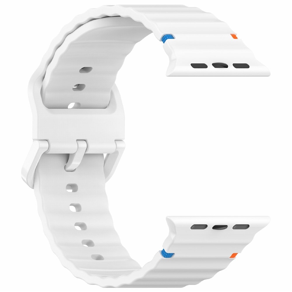 Sweaty silikónový remienok na Apple Watch Ultra 4/3/2/1 49mm/12/11/10 46mm - biely