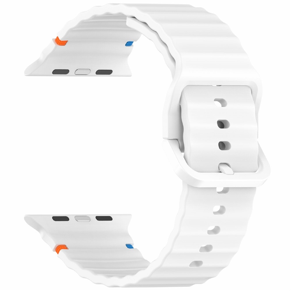 Sweaty silikónový remienok na Apple Watch Ultra 4/3/2/1 49mm/12/11/10 46mm - biely