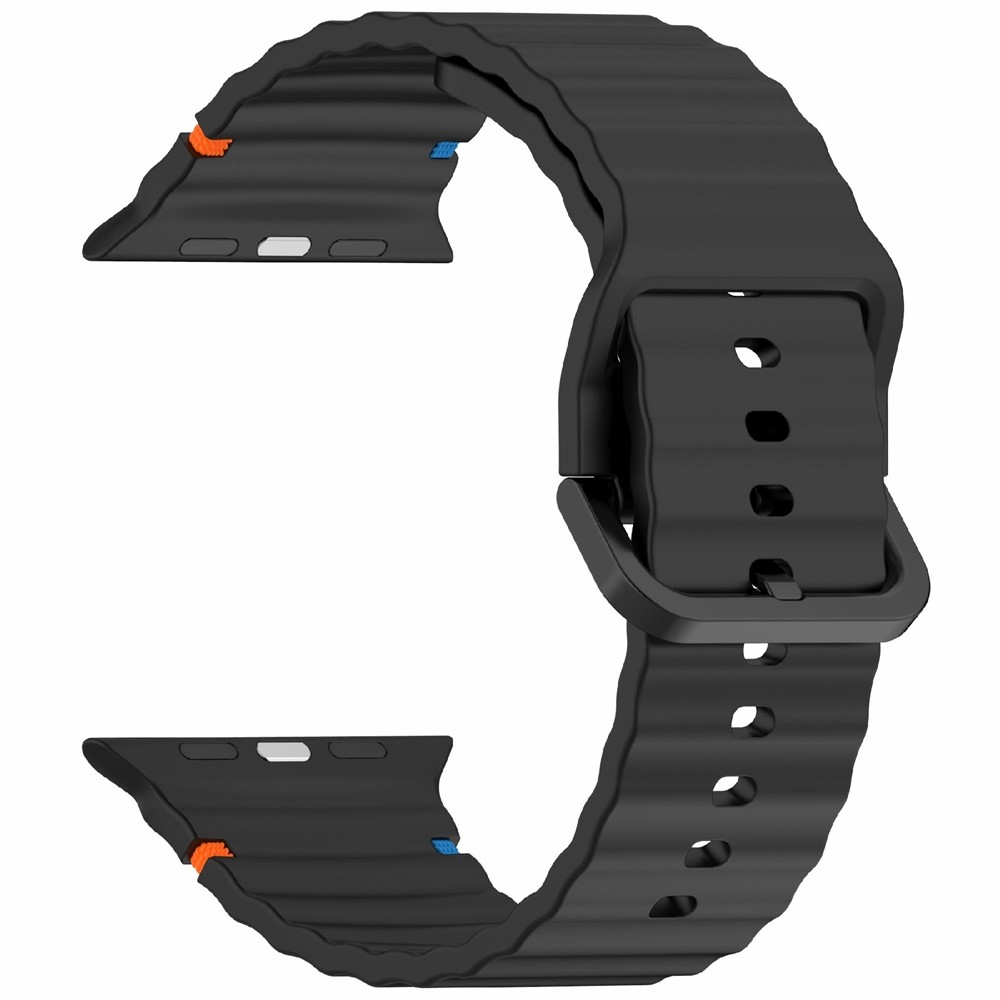 Sweaty silikónový remienok na Apple Watch Ultra 4/3/2/1 49mm/12/11/10 46mm - čierny