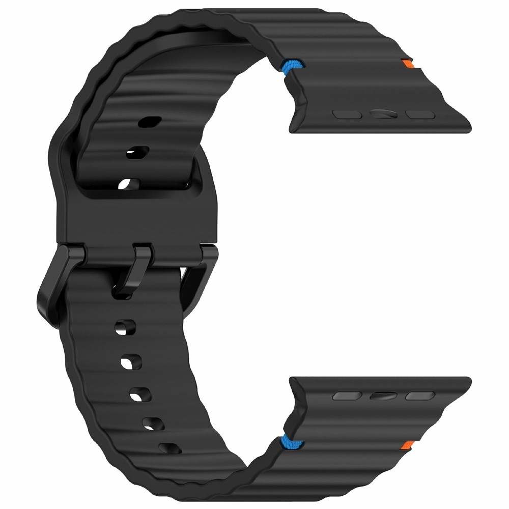 Sweaty silikónový remienok na Apple Watch Ultra 4/3/2/1 49mm/12/11/10 46mm - čierny