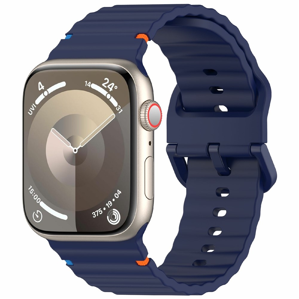 Sweaty silikónový remienok na Apple Watch Ultra 4/3/2/1 49mm/12/11/10 46mm - tmavomodrý