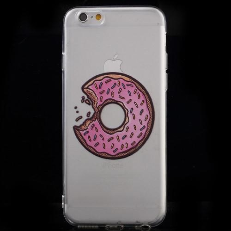 Sweet gélový obal na iPhone 6s a 6 -nakousnutý donut