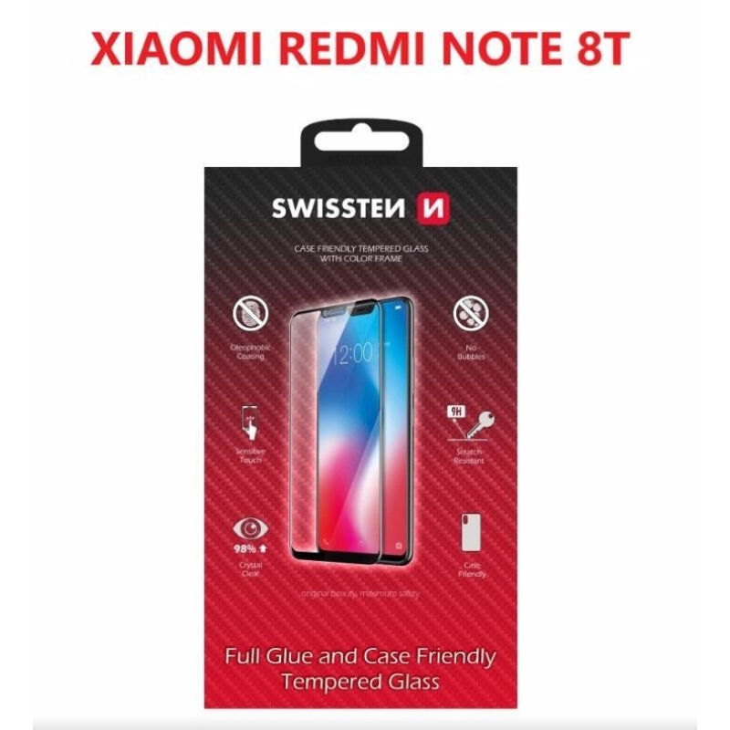 Swissten celoplošné tvrdené sklo pre mobil Xiaomi Redmi Note 8T