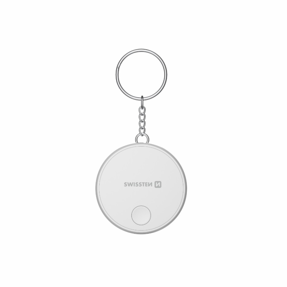 Swissten šikovný lokátor Find Tag s funkciou Apple Find My - biely