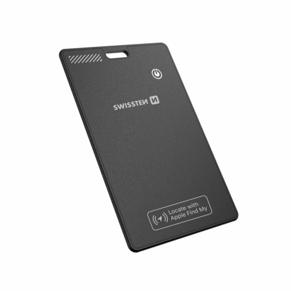 Swissten šikovný lokátor s funkciou Apple Find My - čierny