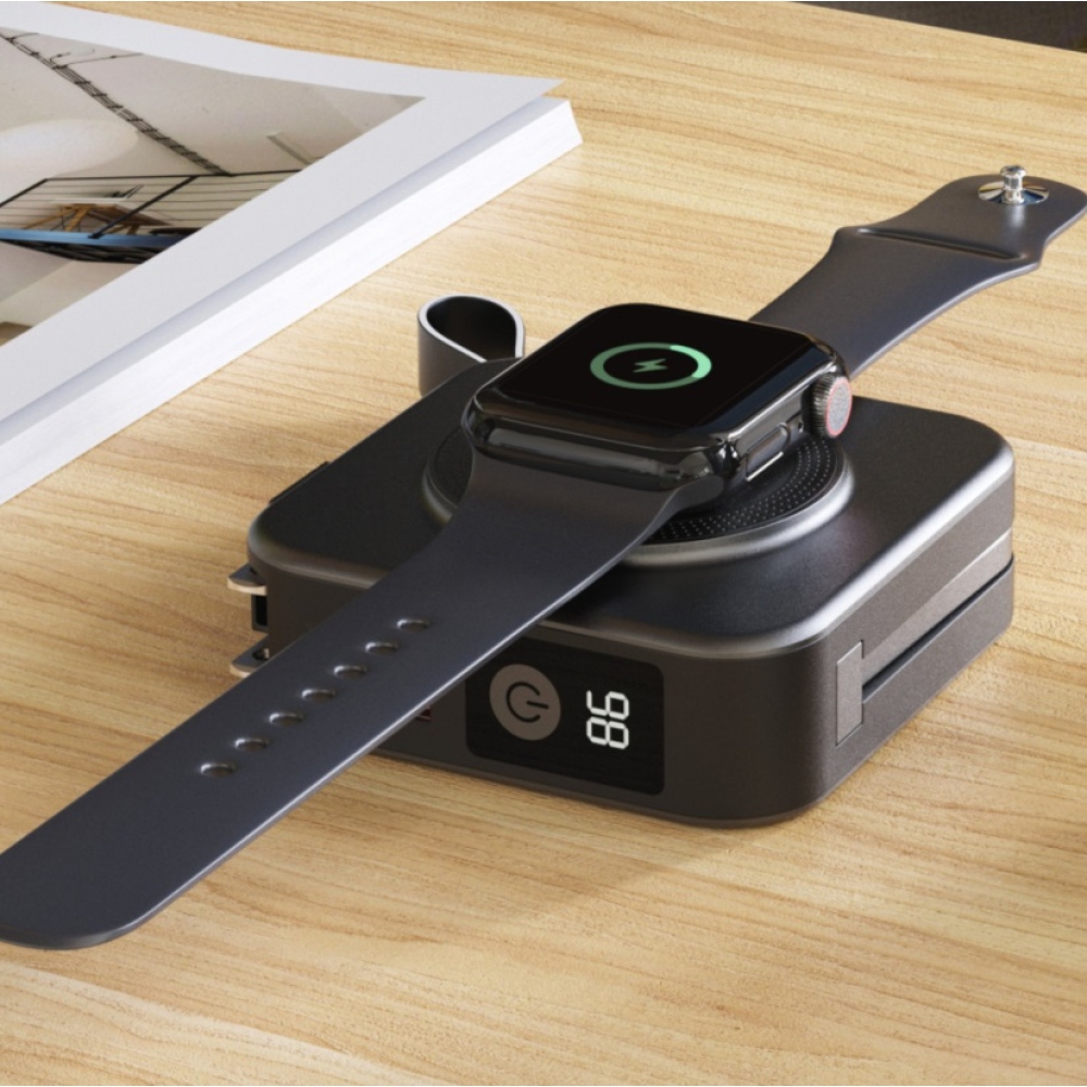 Swissten powerbanka All-in-one Pro s vymeniteľnými vidlicami (USA, EU, UK) 10000 mAh 20 W - čierna