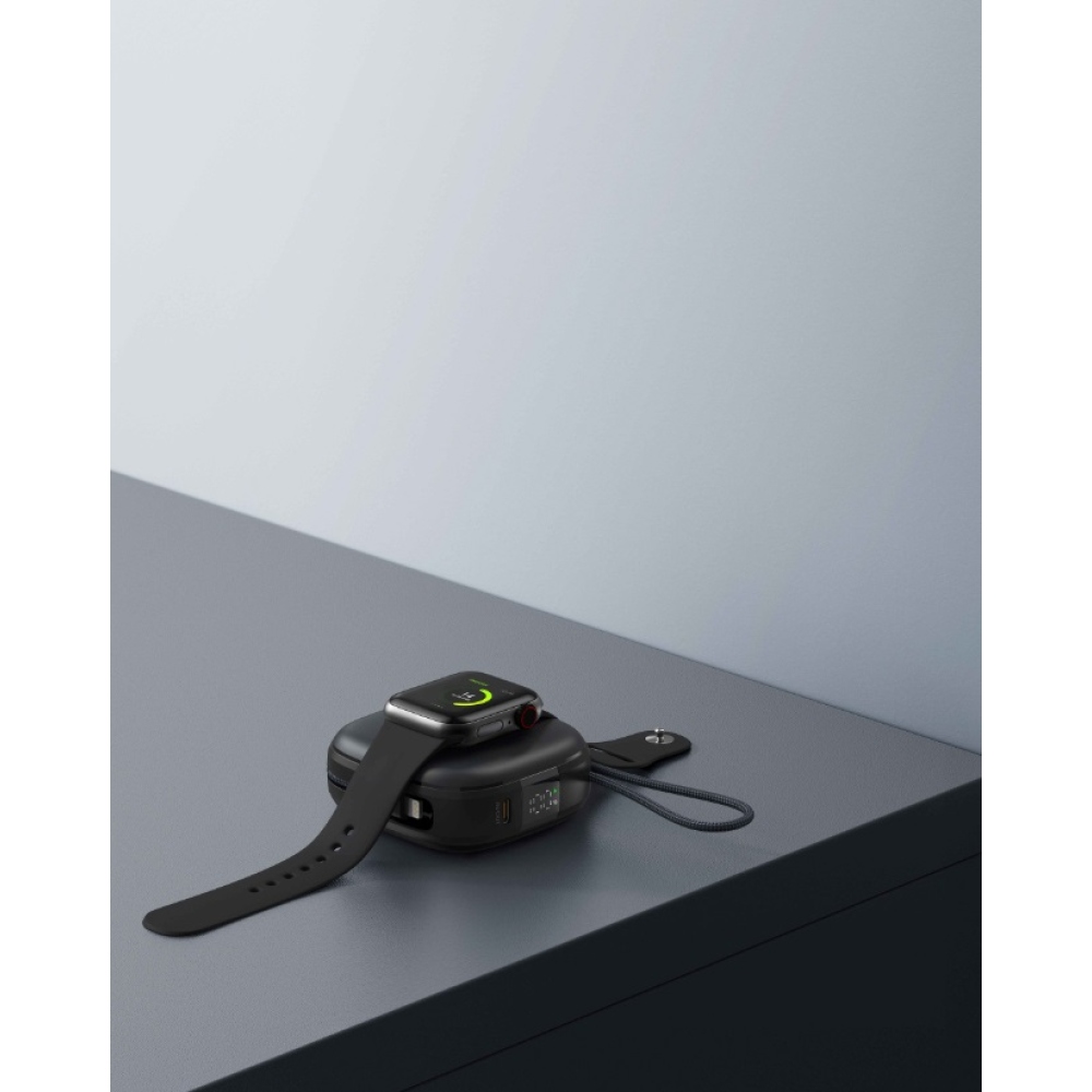 Swissten powerbanka Voltbox MagGo 10 000 mAh s integrovanými káblami + MagSafe + Applewatch