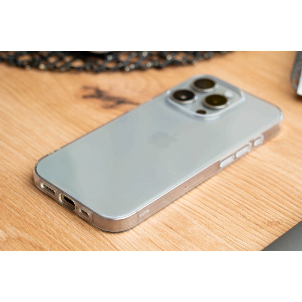 Swissten priehľadný gélový obal na iPhone 15 Pro Max - priehľadný