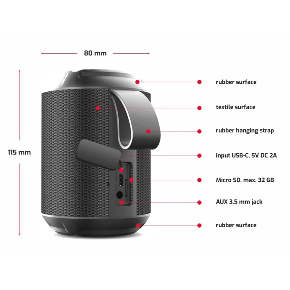 SWISSTEN Ultimate Bluetooth reproduktor, 24W - čierny