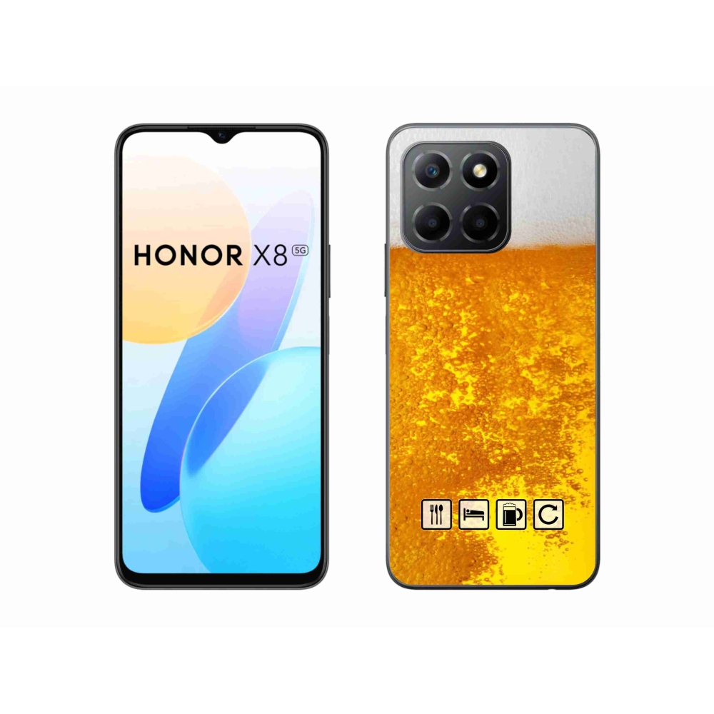 Gélový kryt mmCase na Honor X8 5G/Honor 70 Lite 5G - pivný motív 3