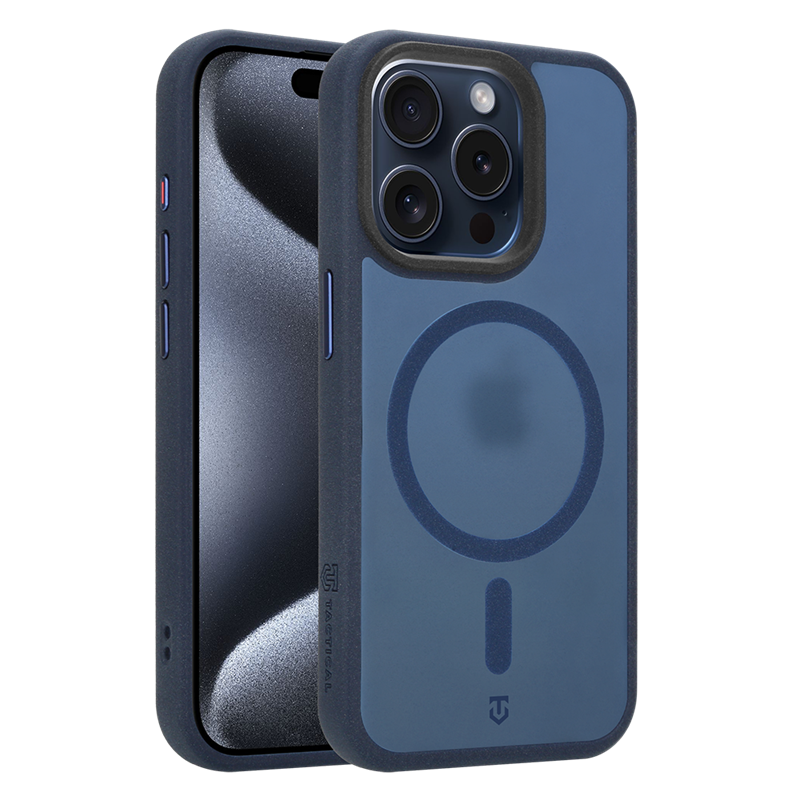 Tactical MagForce Hypersand puzdro pre Apple iPhone 15 Pro Deep Blue
