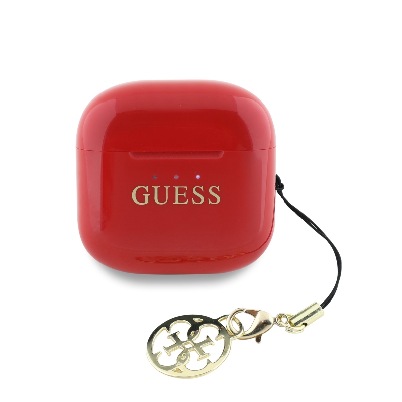 Bezdrôtové slúchadlá Guess Classic Logo Charm TWS Red