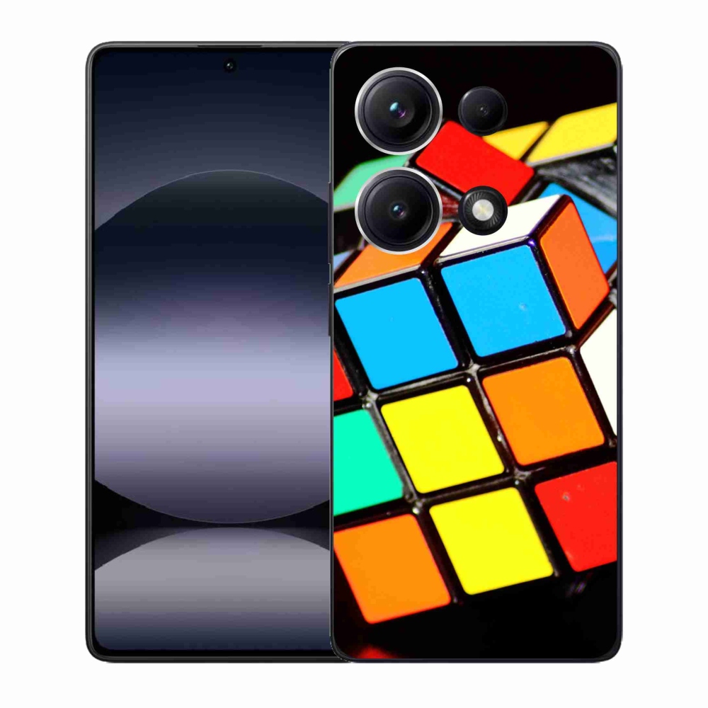 Gélový kryt mmCase na Xiaomi Redmi Note 14S - rubikova kocka