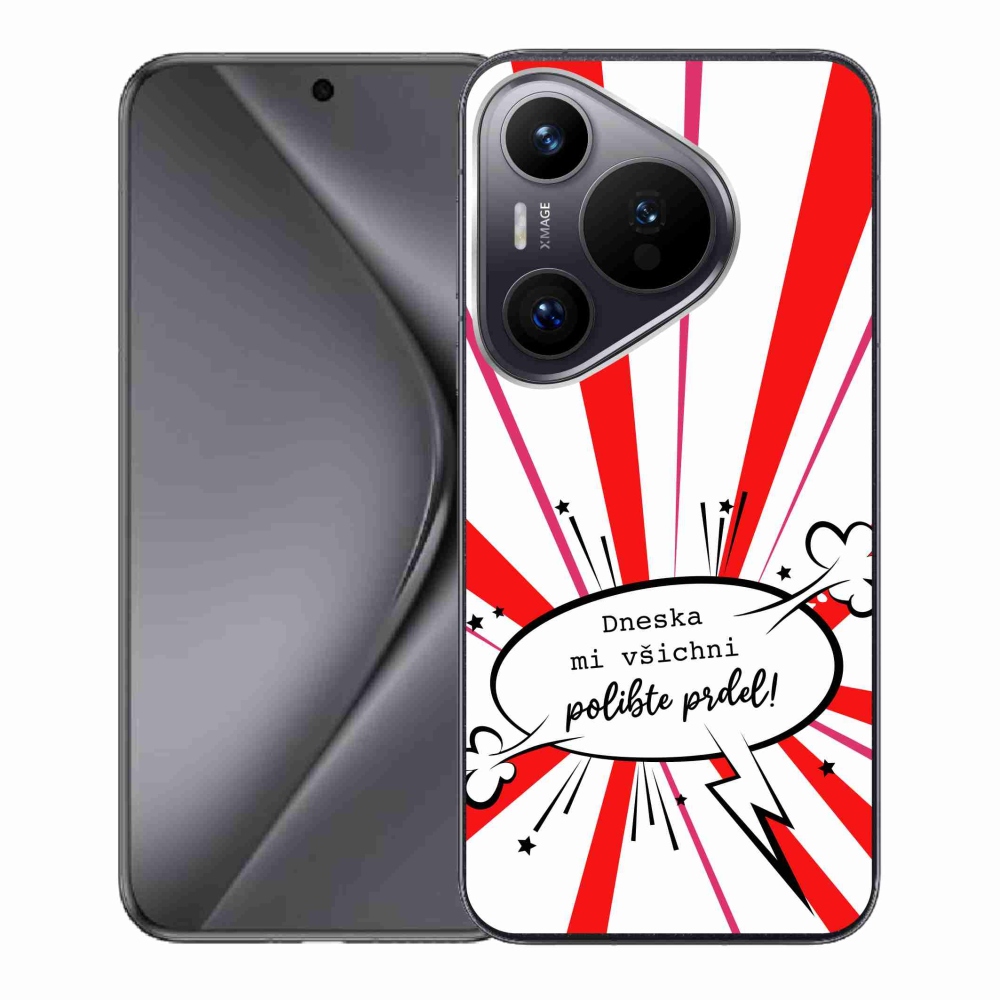 Gélový kryt mmCase na Huawei Pura 70 - vtipný text 15 biele pozadie