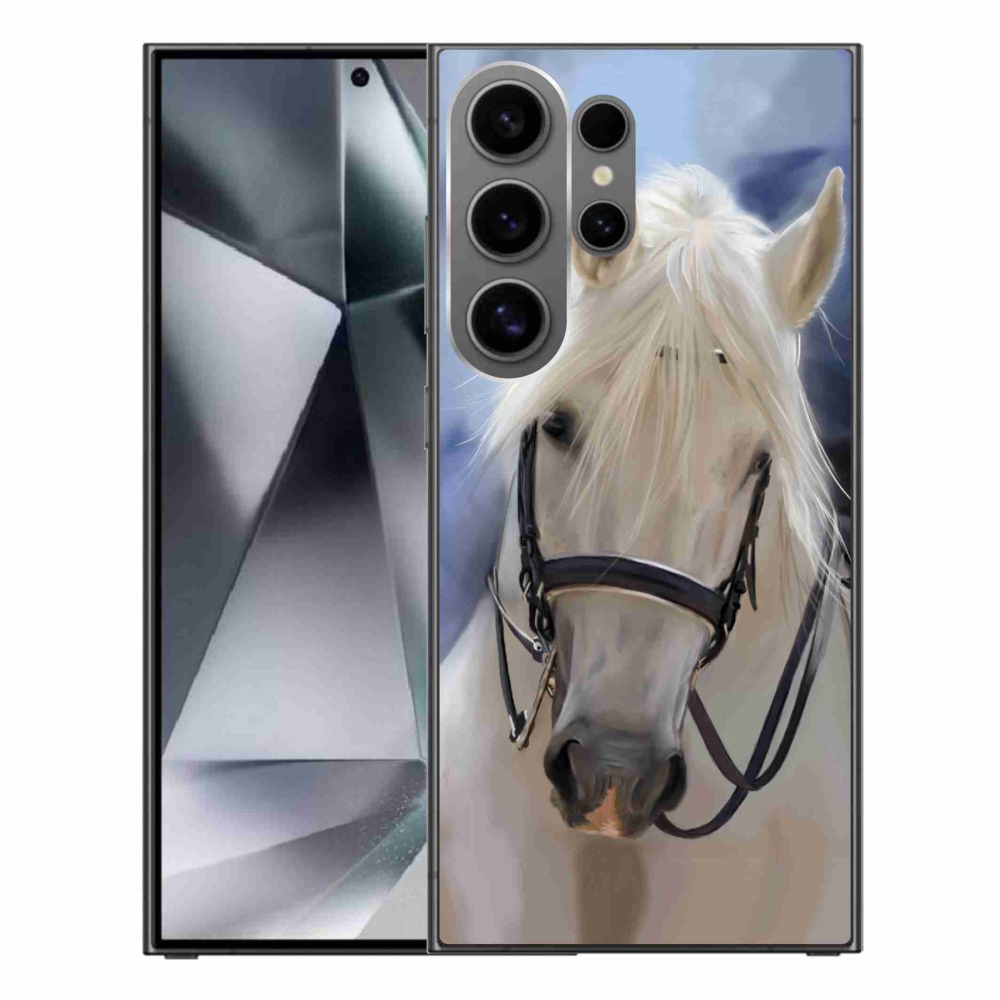 Gélový kryt mmCase na Samsung Galaxy S24 Ultra - biely kôň