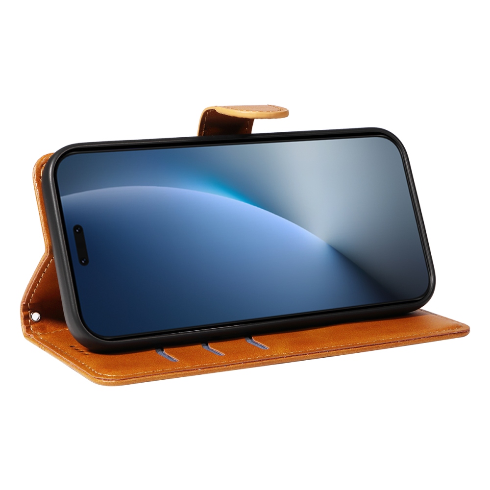 T-Shape knižkové puzdro na Honor Magic 8 Pro 5G - hnedé