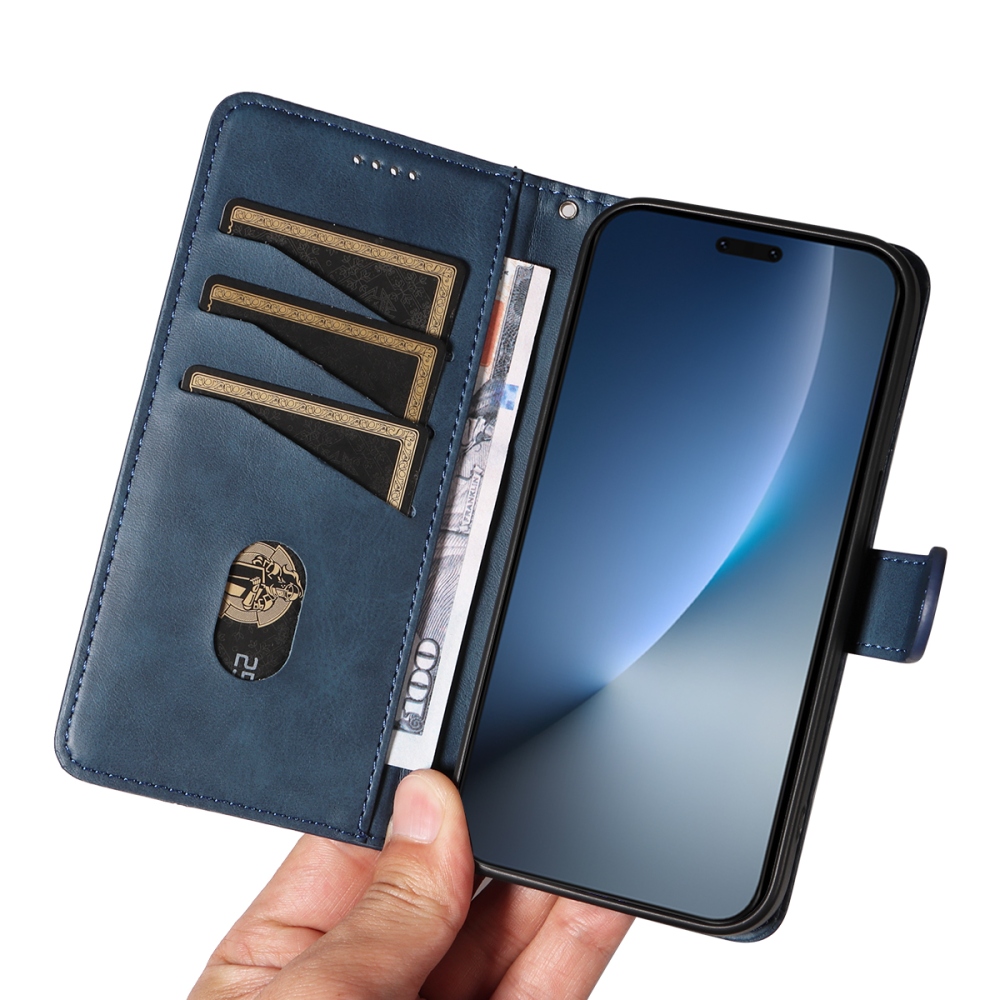 T-Shape knižkové puzdro na Honor Magic 8 Pro 5G - modré