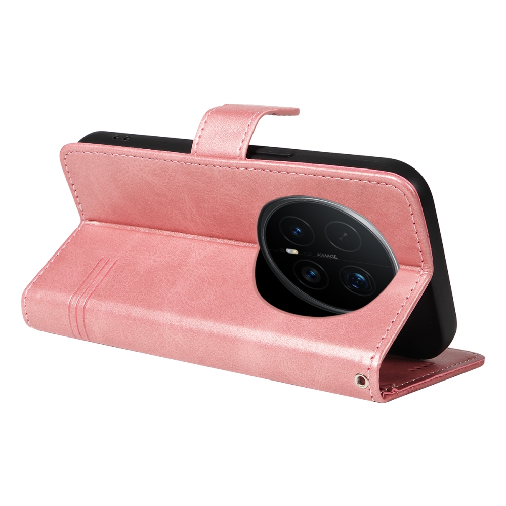 T-Shape knižkové puzdro na Honor Magic 8 Pro 5G - ružovozlaté