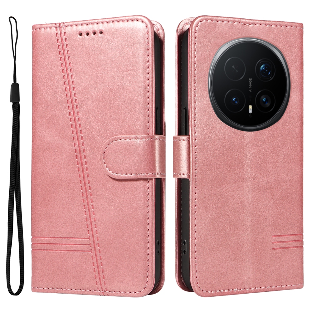 T-Shape knižkové puzdro na Honor Magic 8 Pro 5G - ružovozlaté