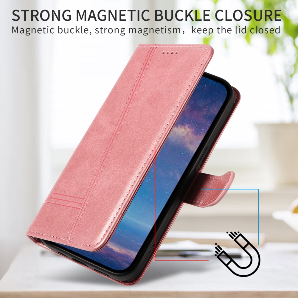 T-Shape knižkové puzdro na Honor Magic 8 Pro 5G - ružovozlaté