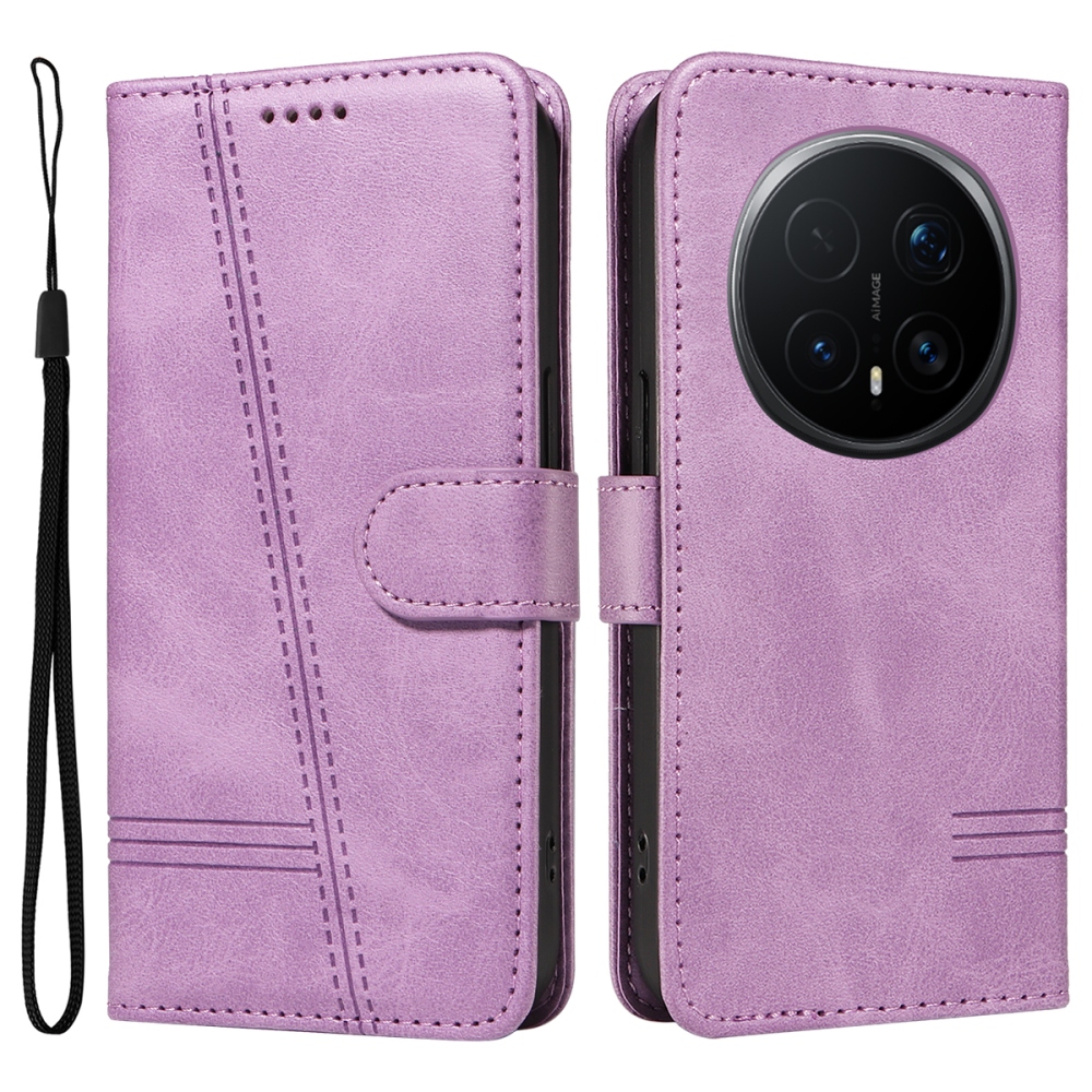 T-Shape knižkové puzdro na Honor Magic 8 Pro 5G - svetlofialové