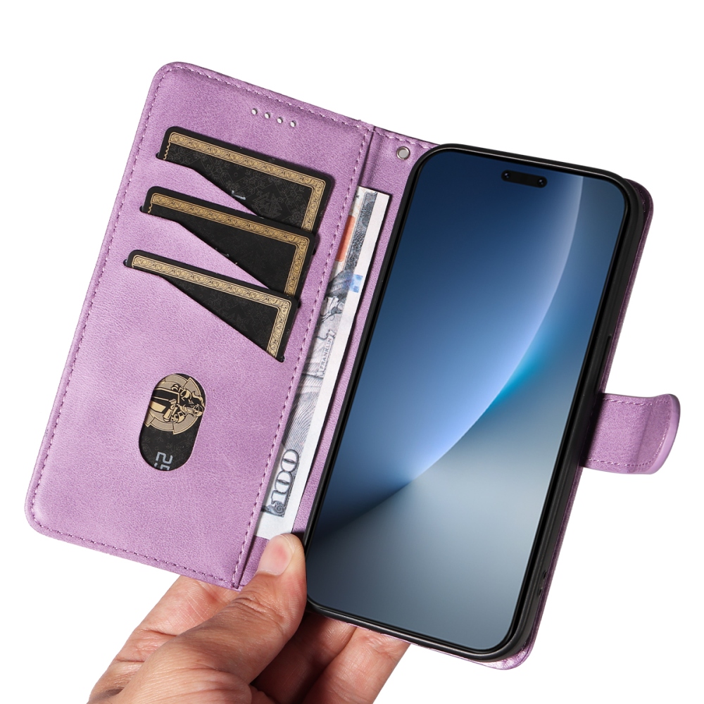 T-Shape knižkové puzdro na Honor Magic 8 Pro 5G - svetlofialové