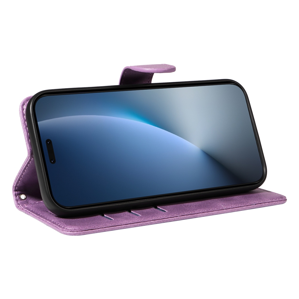 T-Shape knižkové puzdro na Honor Magic 8 Pro 5G - svetlofialové