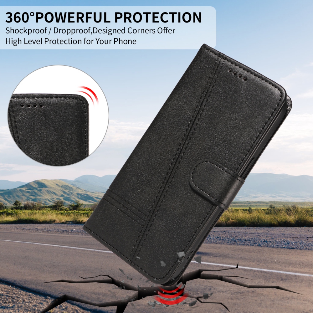 T-Shape knižkové puzdro na Honor X5c Plus - čierne