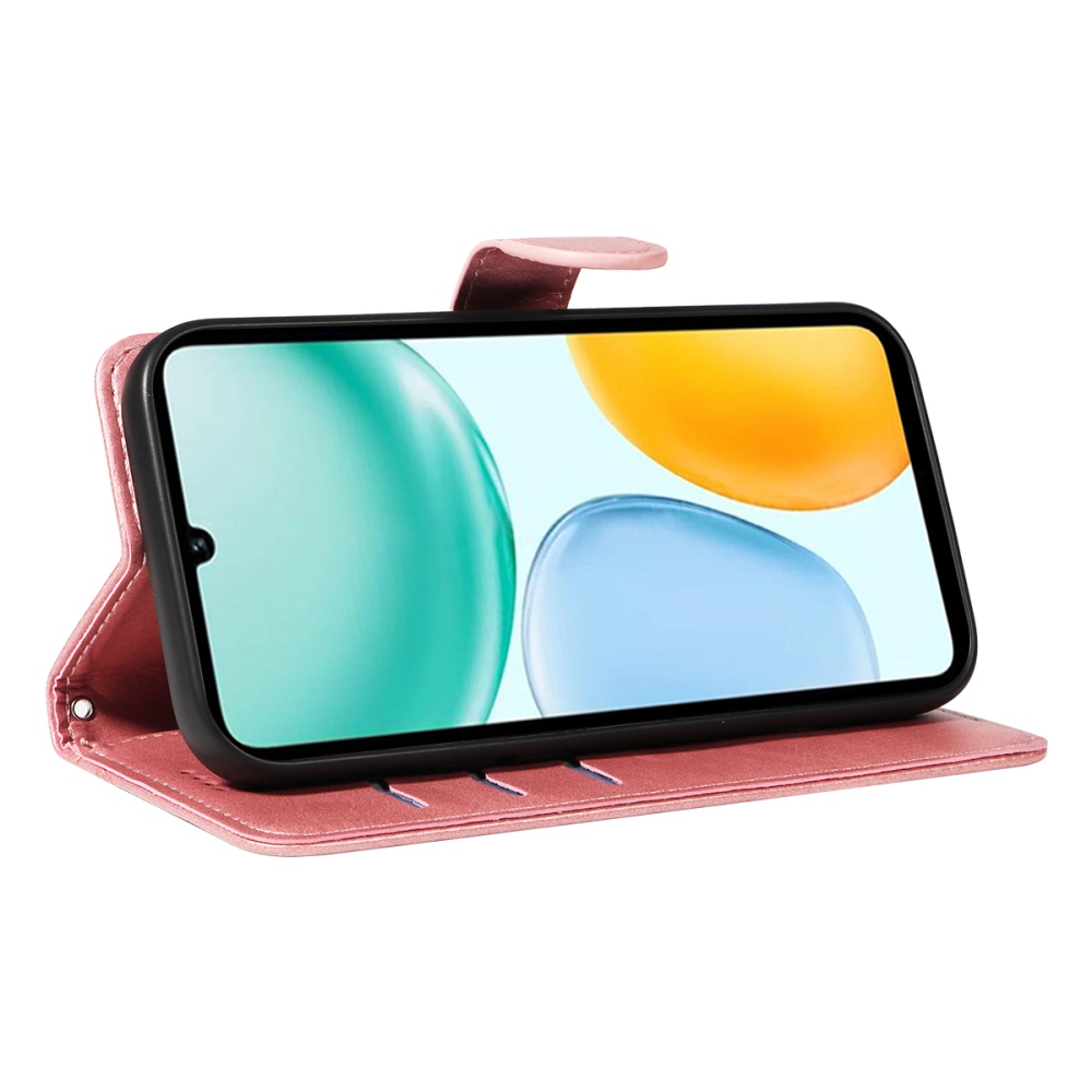 T-Shape knižkové púzdro na Honor X5c Plus - ružovozlaté