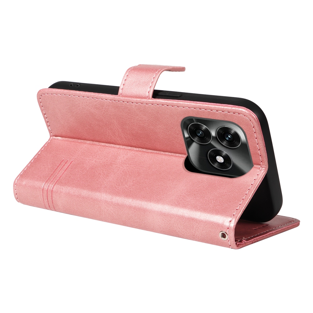 T-Shape knižkové púzdro na Honor X5c Plus - ružovozlaté