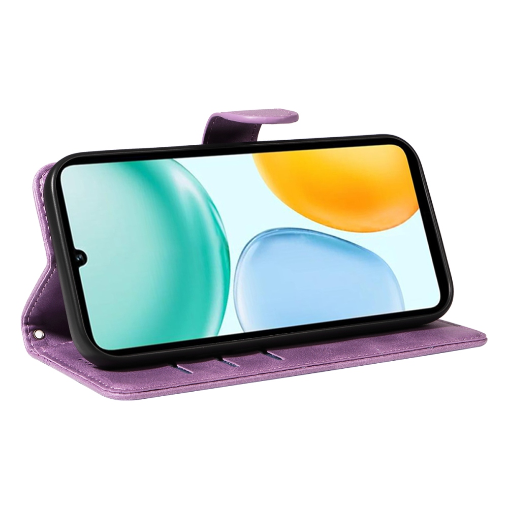 T-Shape knižkové puzdro na Honor X5c Plus - svetlofialové